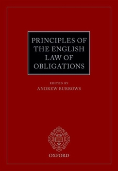 Paperback Principles of the English Law of Obligations Book