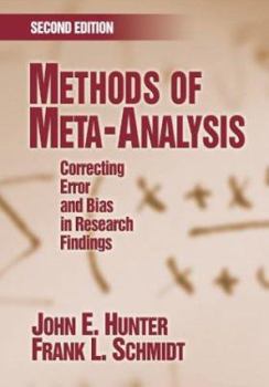 Hardcover Methods of Meta-Analysis: Correcting Error and Bias in Research Findings Book