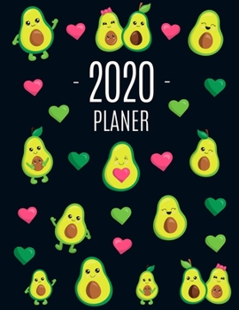 Avocado Planer 2020: Agenda Planer 2020: Top organisiert durchs Jahr! | Planer Kalender 2020 mit Wochenansicht | Einfacher Überblick über die Terminpläne (German Edition)