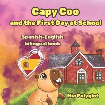 Paperback Capy Coo and The First Day at School: Spanish- English Bilingual Book, A Fun Bilingual Spanish-English Picture Book, Perfect Gift for Language Learnin Book