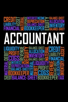 Accountant Words: 6x9 Ruled Notebook, Journal, Daily Diary, Organizer, Planner
