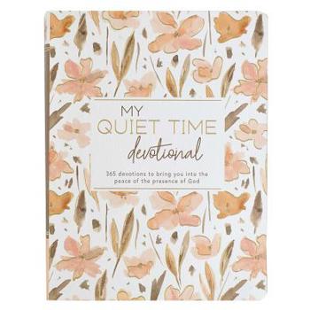 Paperback My Quiet Time Devotional - 365 Devotions for Women to Bring You Into the Peace of the Presence of God Peach Floral Softcover Flexcover Gift Book W/Rib Book