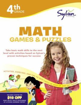 Paperback 4th Grade Math Games & Puzzles Book