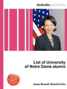 Paperback List of University of Notre Dame Alumni Book