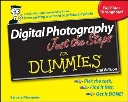 Paperback Digital Photography Just the Steps for Dummies Book