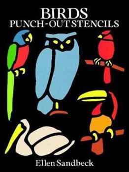 Paperback Birds Punch-Out Stencils Book