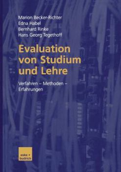 Paperback Evaluation Von Studium Und Lehre: Verfahren -- Methoden -- Erfahrungen [German] Book