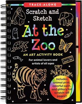 Spiral-bound Scratch & Sketch at the Zoo (Trace-Along) [With Wooden Stylus] Book