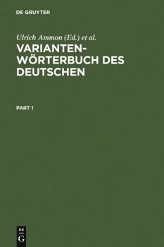 Hardcover Variantenwörterbuch des Deutschen (German Edition) [German] Book