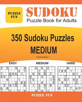 Paperback Sudoku Puzzle Book for Adults: 350 Easy Sudoku Puzzles Book