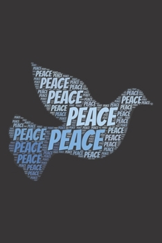 Peace: Notebook, Journal | Lined Paper | 120 Pages DIN A5 (6 x 9") | Notes, Drawings, Planer, Diary, Organization | Word Cloud Present