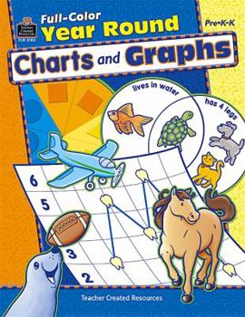 Paperback Full-Color Year Round Charts and Graphs Book