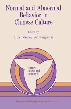 Paperback Normal and Abnormal Behavior in Chinese Culture Book