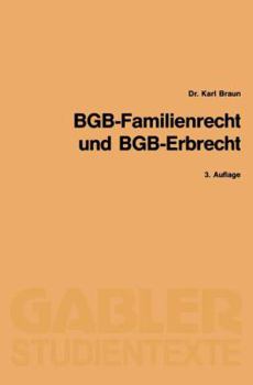 Paperback Bgb-Familienrecht Und Bgb-Erbrecht [German] Book