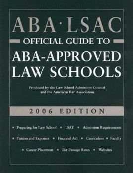 Paperback ABA-LSAC Official Guide to ABA-Approved Law Schools 2006 Book