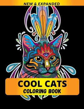 Paperback Cool Cats Coloring Book: Stress Relieving Stunning Designs Book