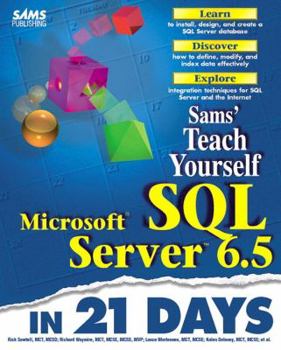 Paperback Teach Yourself Microsoft SQL Server 6.5 in 21 Days Book