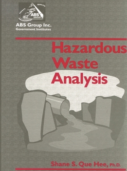 Hardcover Hazardous Waste Analysis Book