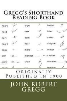 Paperback Gregg's Shorthand Reading Book (1900) Book