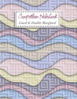 Composition Notebook: Lined & Double Margined Exercise Book | School & College Journal | Pastel