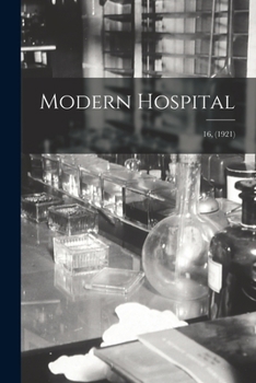 Paperback Modern Hospital; 16, (1921) Book
