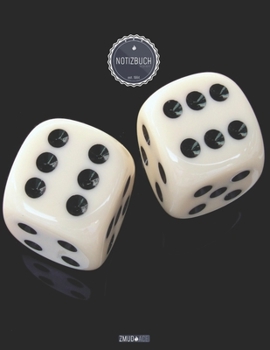 ZMUDACE Notizbuch Kariert: in DIN A4 Softcover | "ZK204 Würfel 6" |156 leere karierte Seiten mit persönlichem Register + Seitenzahlen | Matheheft, ... Studium | Lineatur Nr. 26 (German Edition)