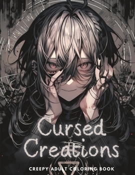 Paperback Cursed Creations: Creepy Adult Coloring Book: Large Print Horror Coloring Book for Adults Book