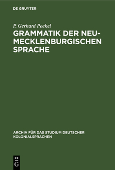 Hardcover Grammatik Der Neu-Mecklenburgischen Sprache: Speziell Der Pala-Sprache [German] Book