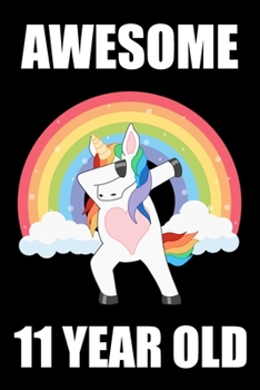 11th Birthday Dabbing Unicorn: Blank Lined Journal, Notebook, Planner Awesome Happy 11th Birthday 11 Years Old Gift For Girls