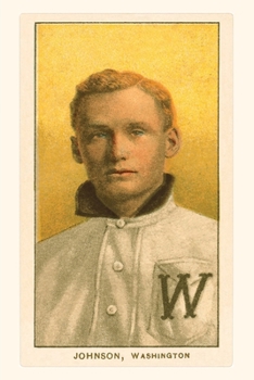 Paperback Vintage Journal Early Baseball Card, Walter Johnson Book