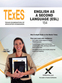 Paperback 2017 TExES English as a Second Language (Esl) (154) Book