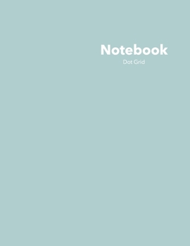 Paperback Dot Grid Notebook: Stylish Dayflower Notebook, 120 Dotted Pages 8.5 x 11 inches Large Journal - Softcover Color Trends Collection Book