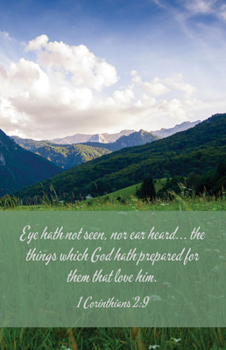 Paperback Funeral Bulletin: The Things (Package of 100): 1 Corinthians 2:9 (Kjv) Book