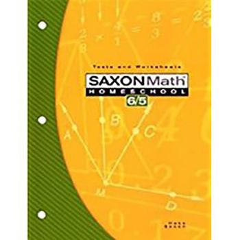 Hardcover Saxon Math 6/5: Student Test & Practice Generator Book