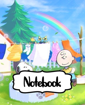 Notebook: Little White Beagle Snoopy Dog House The Peanuts Comics Strip Animation Boys Kids Adults Elementary Supplies Student Teacher Daily Creative ... Boys And Girls, 110 Pages 7.5 x 9.25 Inches