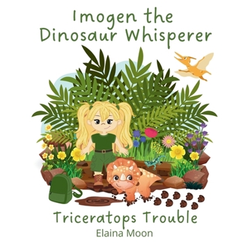 Paperback Imogen the Dinosaur Whisperer: Triceratops Trouble [Large Print] Book