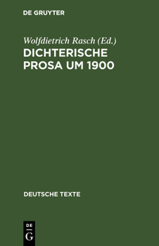 Hardcover Dichterische Prosa um 1900 [German] Book