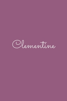 Clementine: notebook with the name on the cover, elegant, discreet, official notebook for notes, dot grid notebook,