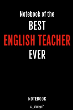 Notebook for English Teachers / English Teacher: awesome handy Note Book [120 blank lined ruled pages]