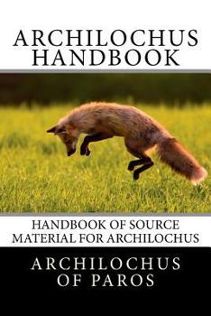 Paperback Archilochus Handbook Book