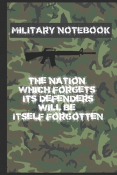 Paperback Military Notebook: For School and Notes, Gifts, For Man and Military Fans, 6" x 9" 120 Pages lined Book