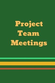 Paperback Project Team Meetings Book