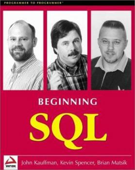 Paperback Beginning SQL Programming [With CDROM] Book