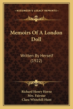 Paperback Memoirs Of A London Doll: Written By Herself (1922) Book