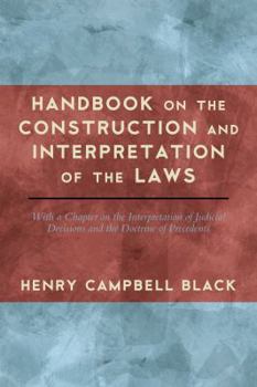 Hardcover Handbook on the Construction and Interpretation of the Law Book