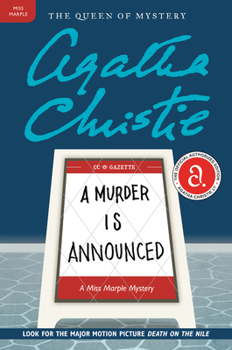 Paperback A Murder Is Announced: A Miss Marple Mystery Book