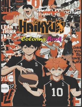 Paperback Haikyuu Coloring Book: Great Volleyball Sport Anime, Haikyuu Fans Gift For Kids And Adults Book