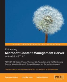 Paperback Enhancing Microsoft Content Management Server with ASP.Net 2.0 Book