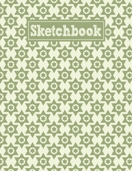 Sketchbook: 8.5 x 11 Notebook for Creative Drawing and Sketching Activities with Geometric Stars Themed Cover Design