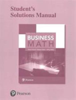 Paperback Student Solutions Manual for Business Math Book